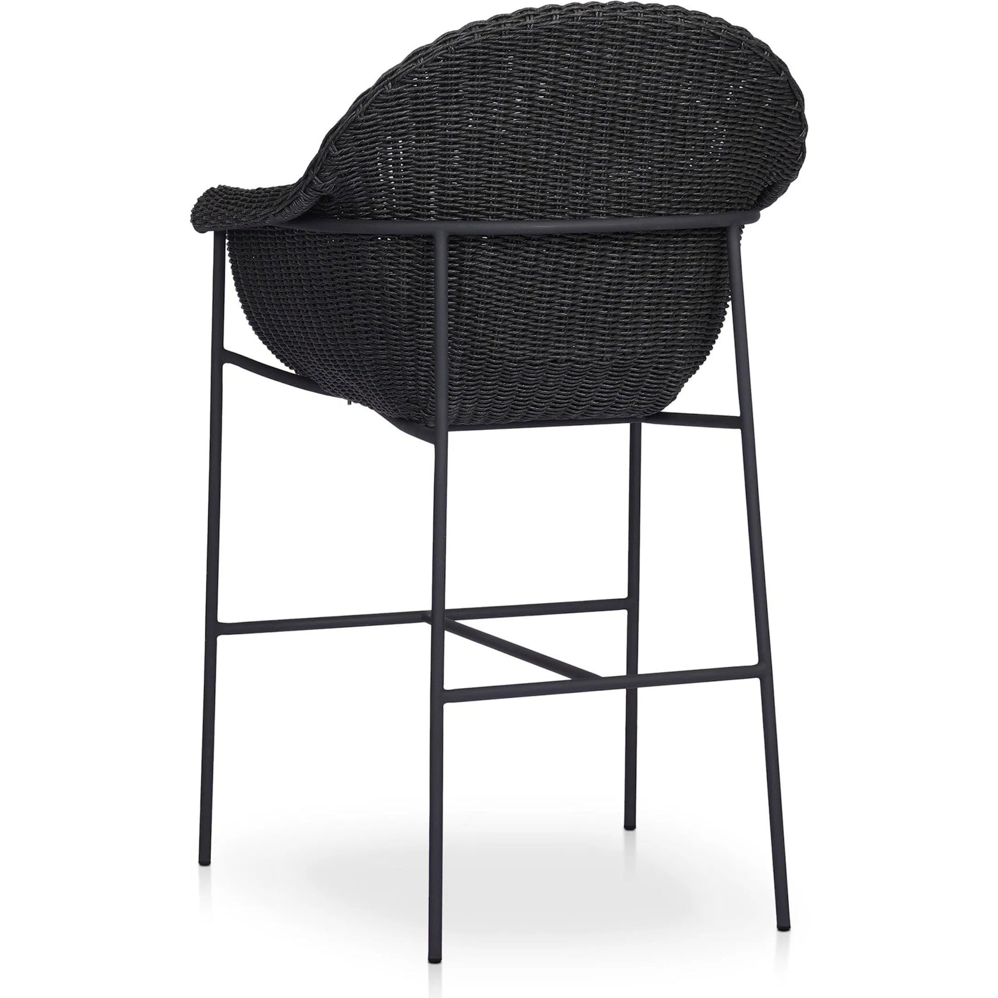 Suerte Outdoor Bar Stool by Four Hands. Made from 100% acrylic, iron, 100% polyethylene in a unique style.