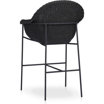 Suerte Outdoor Bar Stool by Four Hands. Made from 100% acrylic, iron, 100% polyethylene in a unique style.