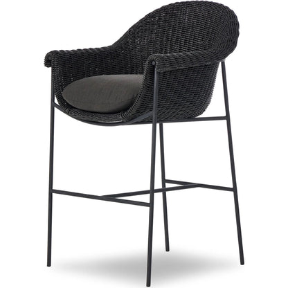 Suerte Outdoor Bar Stool by Four Hands. Made from 100% acrylic, iron, 100% polyethylene in a unique style.