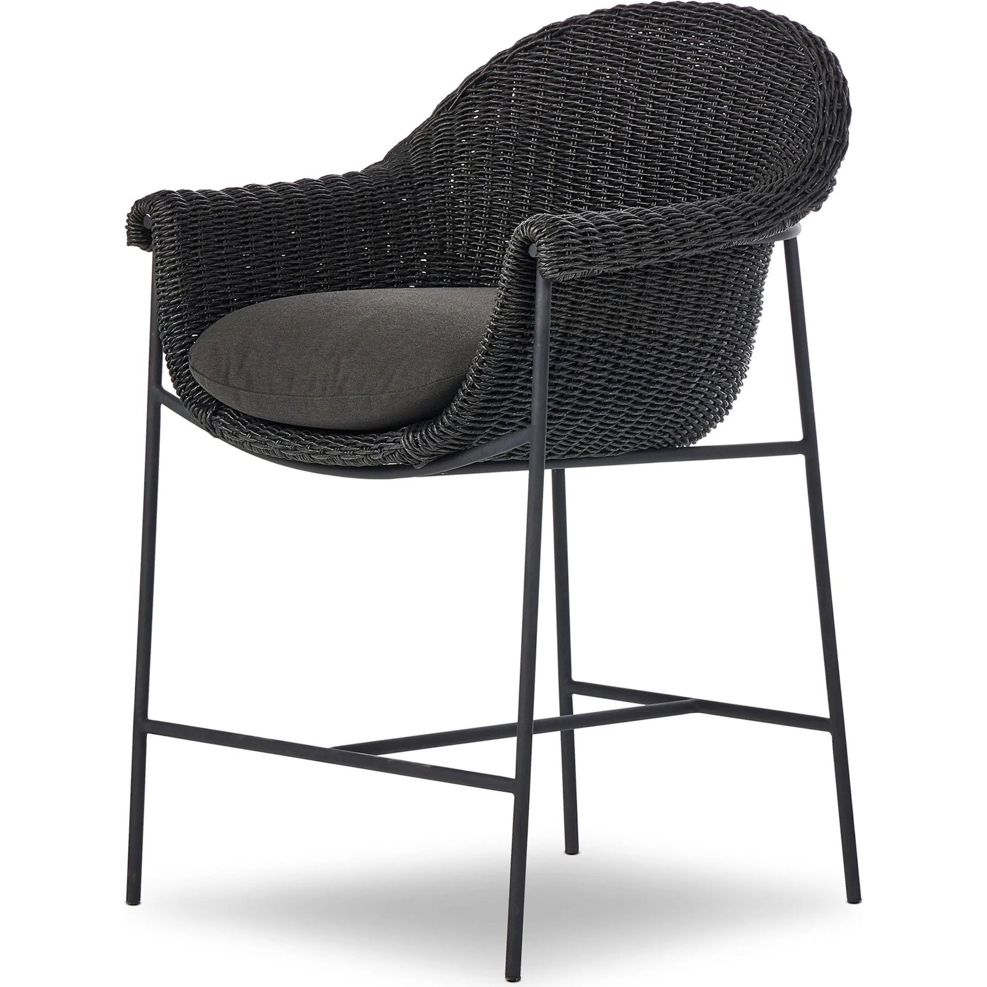 Suerte Outdoor Counter Stool by Four Hands. Made from 100% acrylic, iron, 100% polyethylene in a unique style.