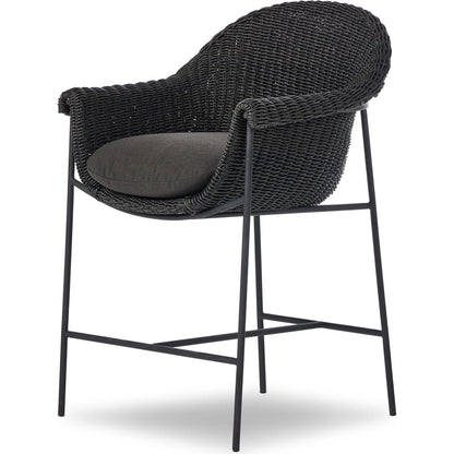 Suerte Outdoor Counter Stool by Four Hands. Made from 100% acrylic, iron, 100% polyethylene in a unique style.
