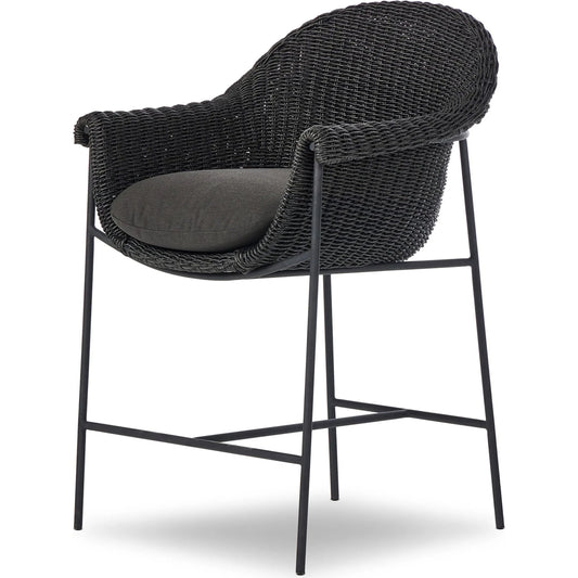 Suerte Outdoor Counter Stool by Four Hands. Made from 100% acrylic, iron, 100% polyethylene in a unique style.