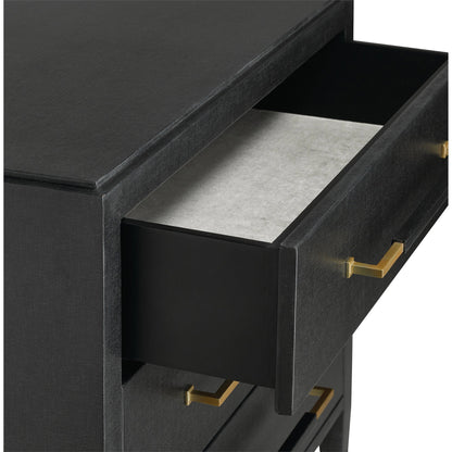 Verona Chest by Currey and Company in black, champagne. Made from solid wood, engineered hardwood in a modern style.