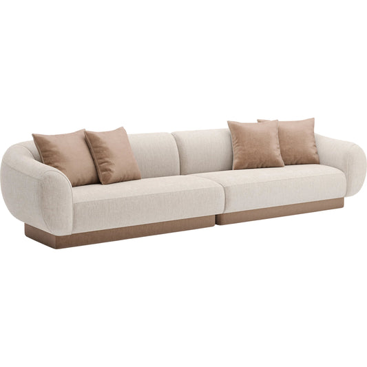 Seta 2 Piece Sofa by Caracole in oatmeal. Made from unique in a transitional style.
