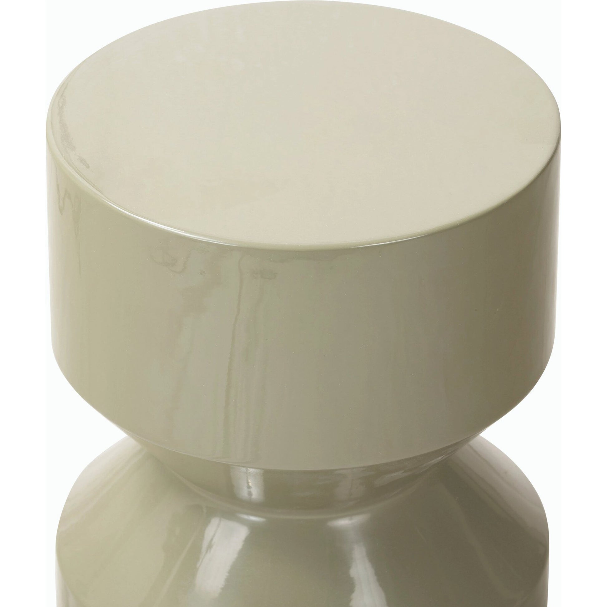 Ara End Table by Four Hands in moss lacquered concrete. Made from unique in a modern style.