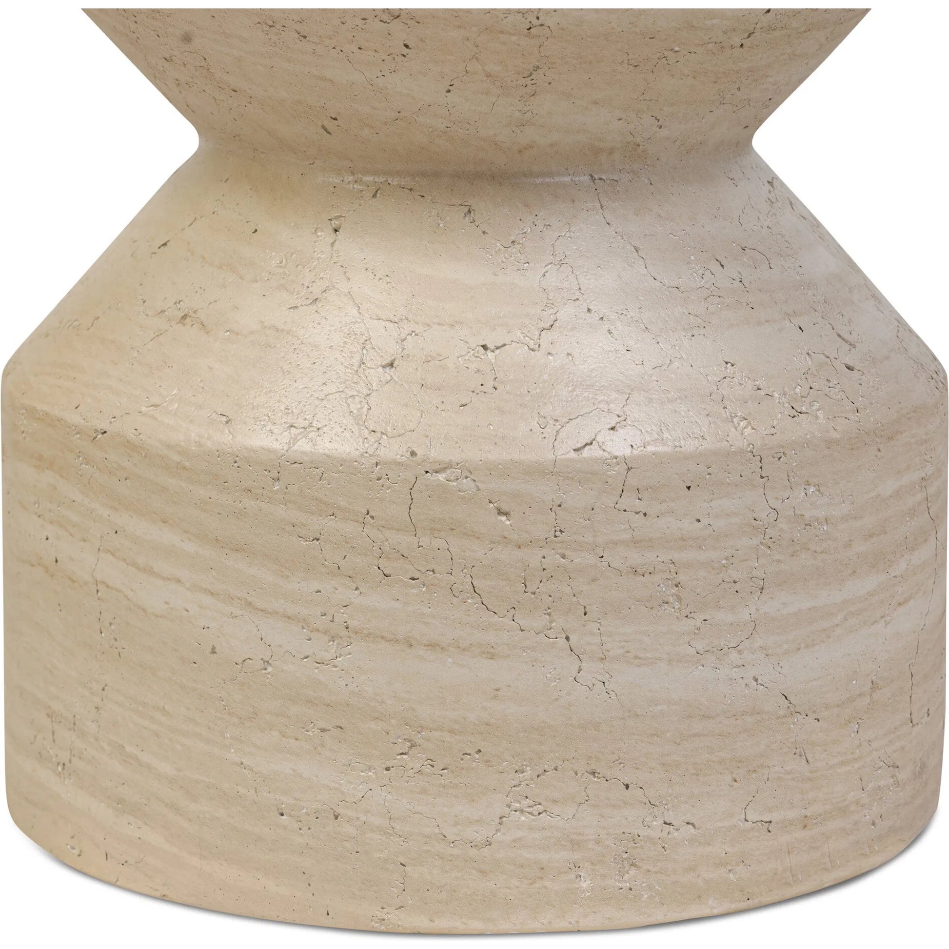 Ara End Table by Four Hands in moss lacquered concrete. Made from unique in a modern style.
