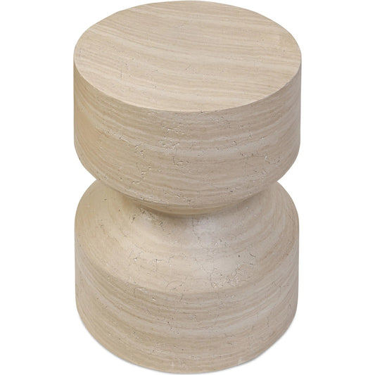 Ara End Table by Four Hands in moss lacquered concrete. Made from unique in a modern style.