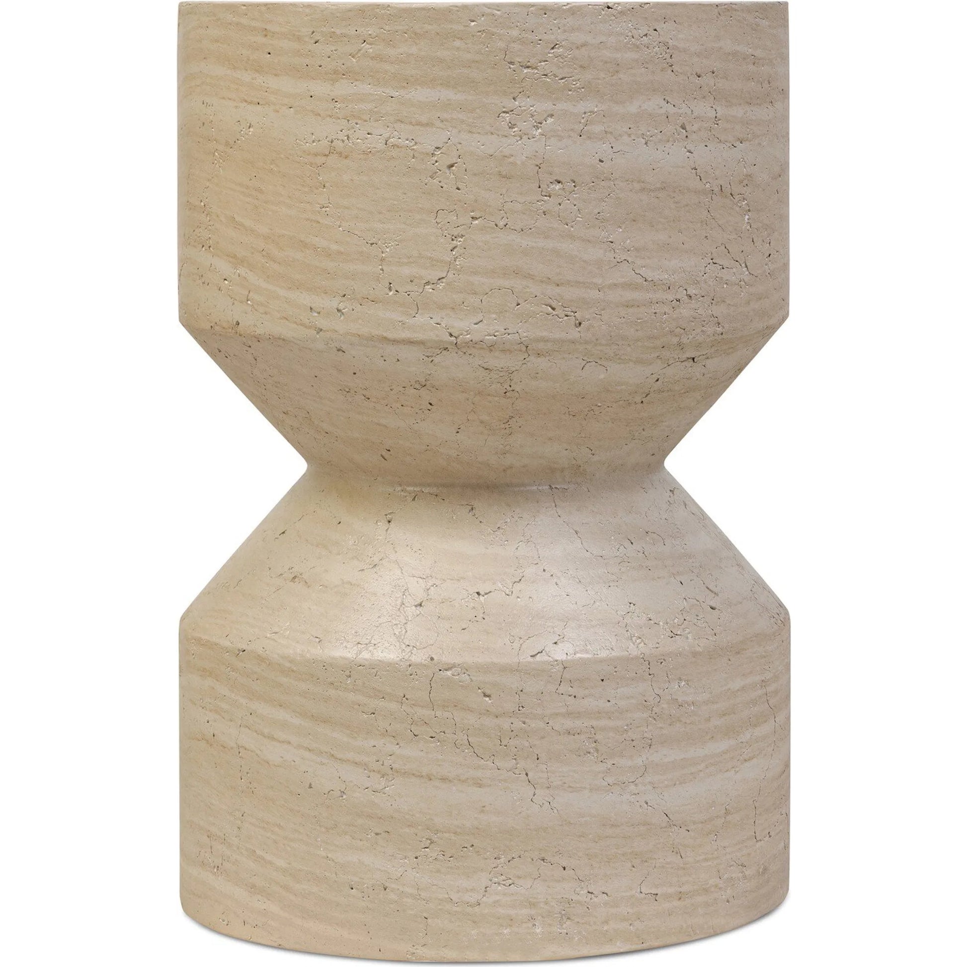 Ara End Table by Four Hands in moss lacquered concrete. Made from unique in a modern style.