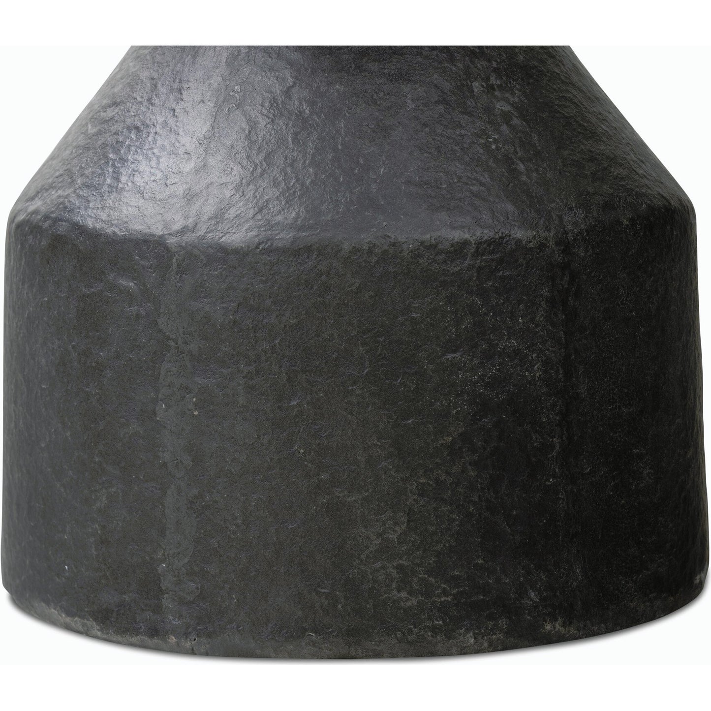 012 SI-2158341 | Closeup | Odeon End Table by Four Hands in distressed graphite concrete. Made from unique in a modern style.