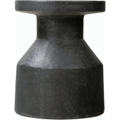 Odeon End Table by Four Hands in distressed graphite concrete. Made from unique in a modern style.