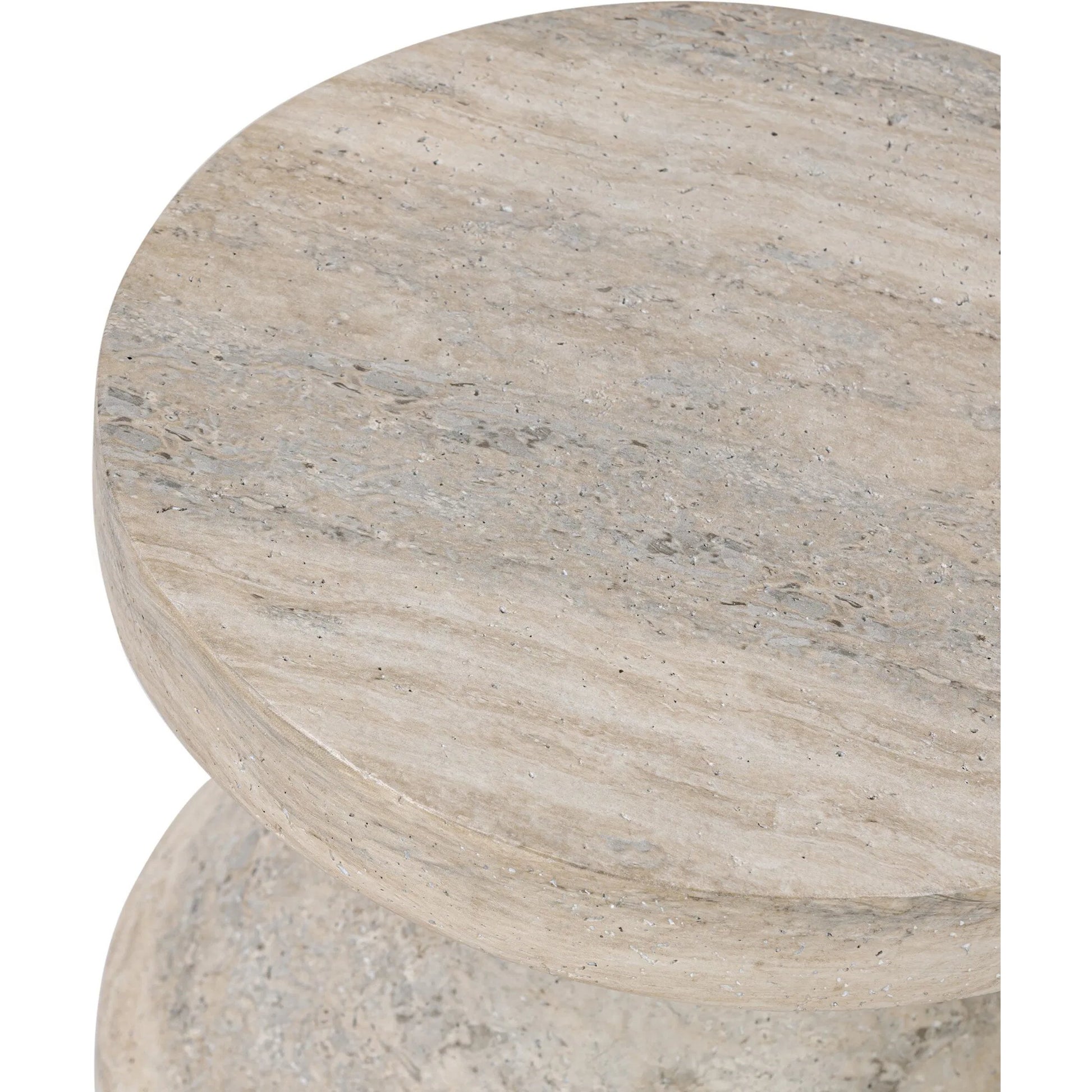 Odeon End Table by Four Hands in distressed graphite concrete. Made from unique in a modern style.