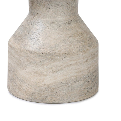 Odeon End Table by Four Hands in distressed graphite concrete. Made from unique in a modern style.