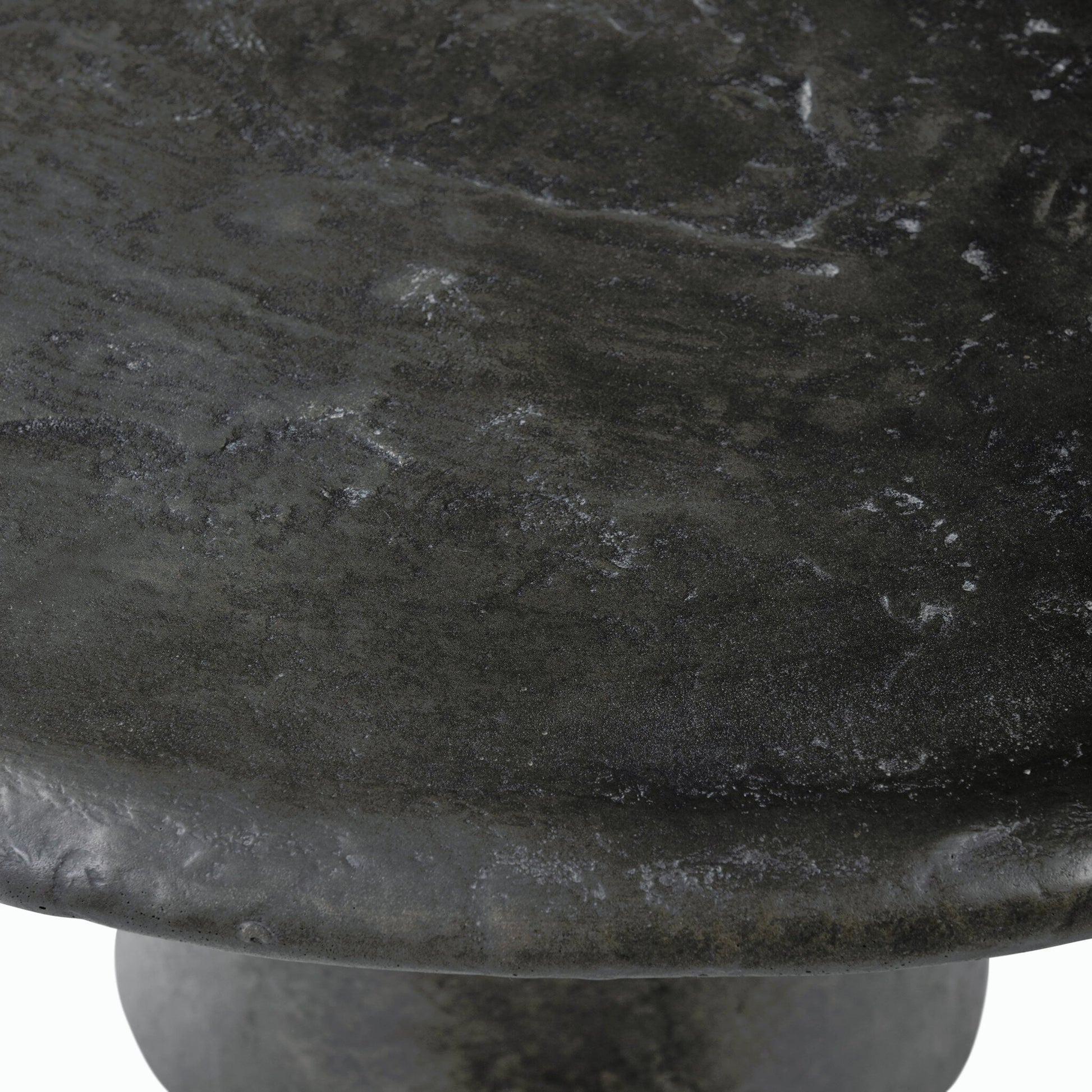 Bonnie Coffee Table by Four Hands in textured black concrete. Made from concrete in a modern style.