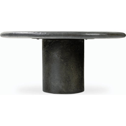 Bonnie Coffee Table by Four Hands in textured black concrete. Made from concrete in a modern style.