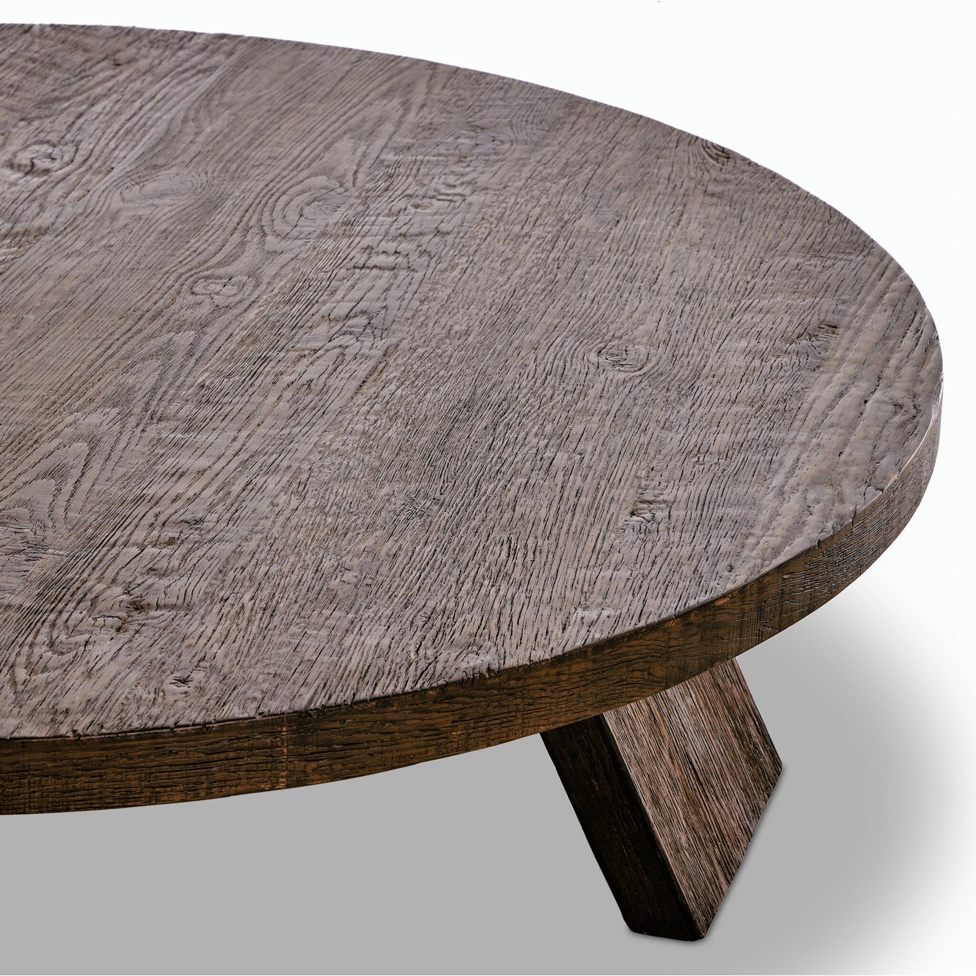 Sparrow Coffee Table by Four Hands in ashen oak resawn. Made from resawn oak, poplar plywood in a modern style.