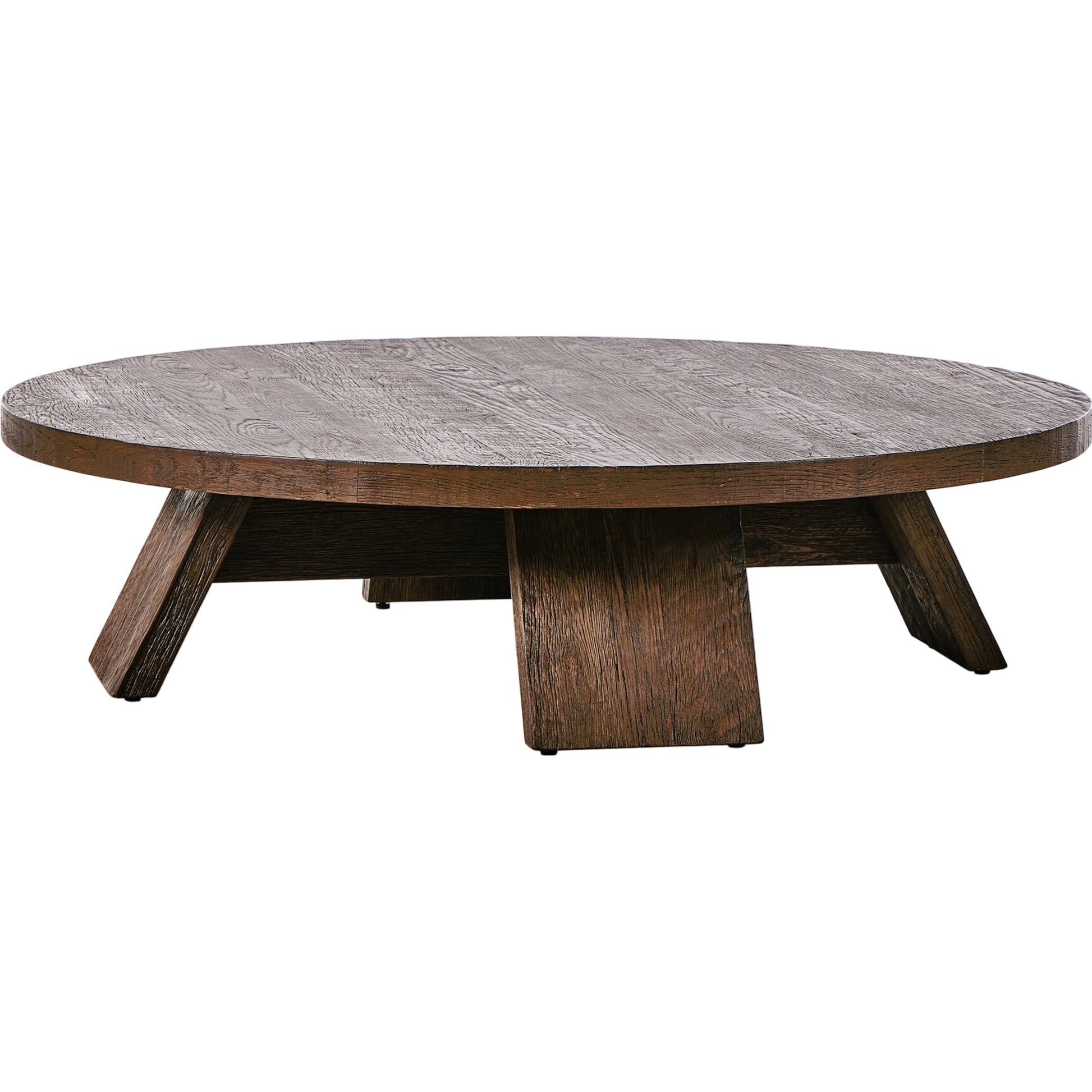 Sparrow Coffee Table by Four Hands in ashen oak resawn. Made from resawn oak, poplar plywood in a modern style.