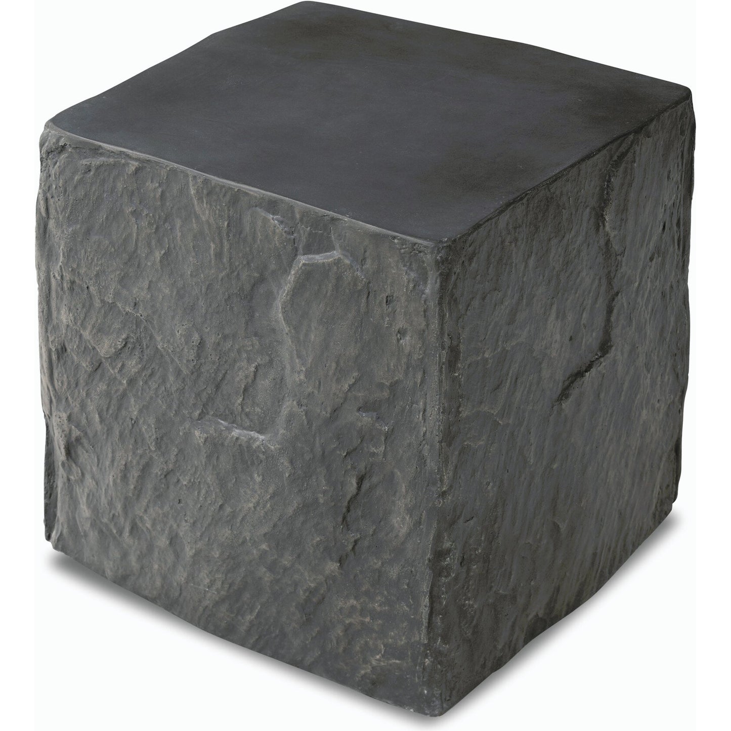 010 SI-2158285 | Additional Silo | Lucius End Table by Four Hands in smooth black concrete, textured black concrete and smooth black concrete. Made from concrete in a modern style.