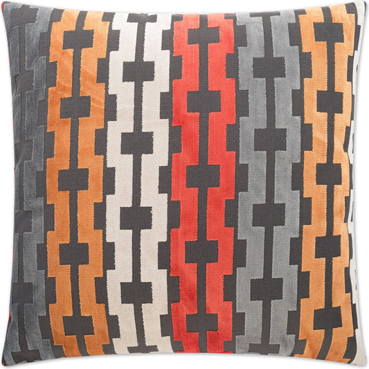 Bardot Pillow by DV Kap Home in atomic. Made from 70% rayon, 30% polyester in a rustic style.