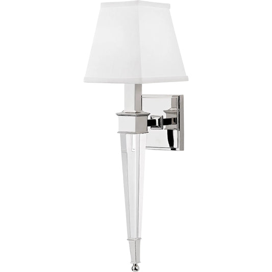 Ruskin Wall Sconce by Hudson Valley. Made from brass in a transitional style.