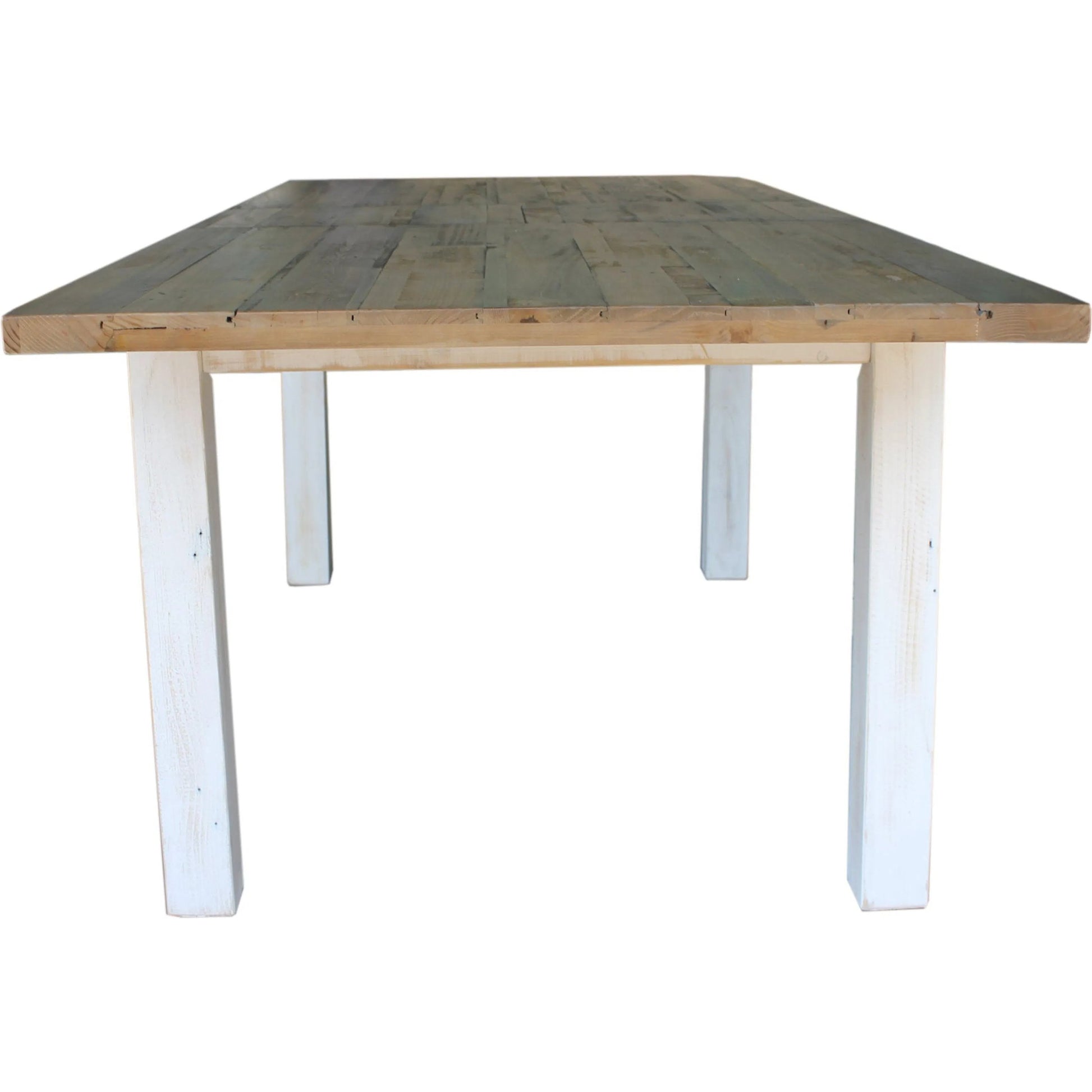 Provence Large Extension Dining Table (71"/86") by LH Imports in white, brown. Made from reclaimed pine in a cottage & farmhouse style.