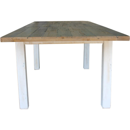 Provence Large Extension Dining Table (71"/86") by LH Imports in white, brown. Made from reclaimed pine in a cottage & farmhouse style.