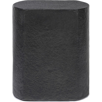 Clementine End Table by Four Hands in textured sandy grey. Made from unique in a modern style.