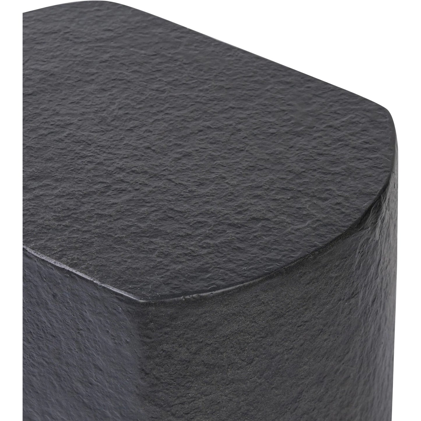 017 SI-2534879 | Closeup | Clementine End Table by Four Hands in textured sandy grey. Made from unique in a modern style.