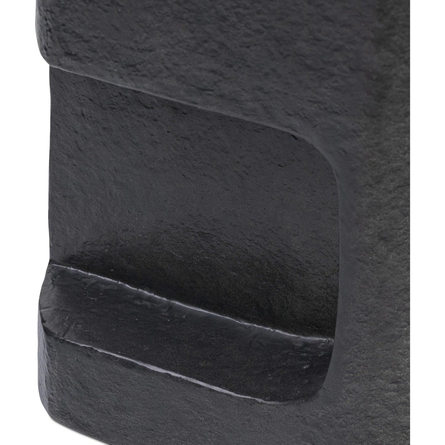 018 SI-2534879 | Closeup | Clementine End Table by Four Hands in textured sandy grey. Made from unique in a modern style.