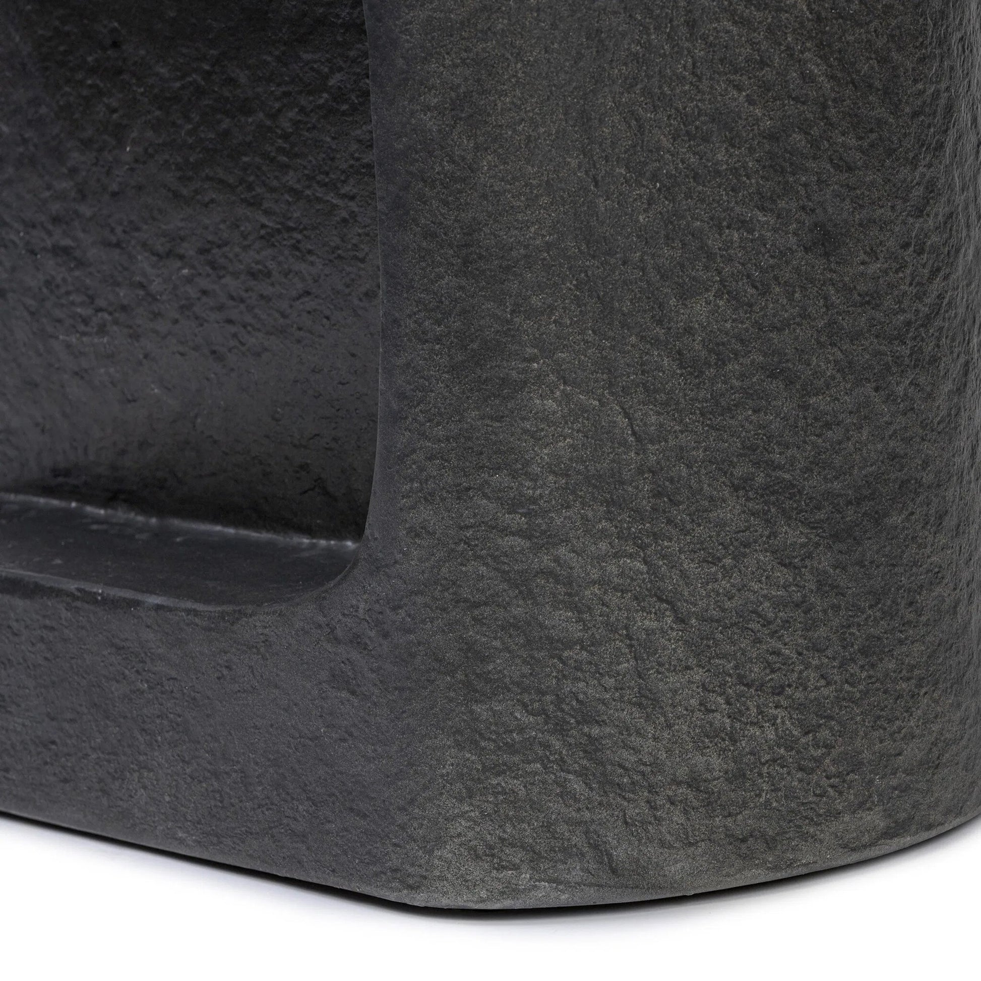 Clementine End Table by Four Hands in textured sandy grey. Made from unique in a modern style.