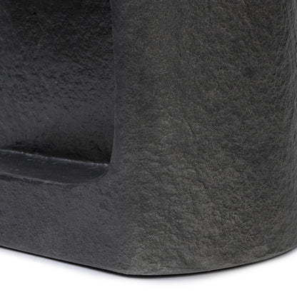 Clementine End Table by Four Hands in textured sandy grey. Made from unique in a modern style.