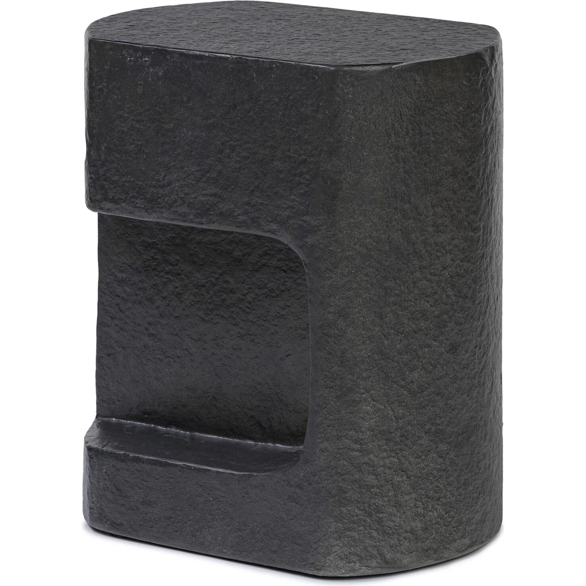 Clementine End Table by Four Hands in textured sandy grey. Made from unique in a modern style.