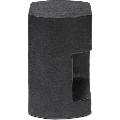 Clementine End Table by Four Hands in textured sandy grey. Made from unique in a modern style.
