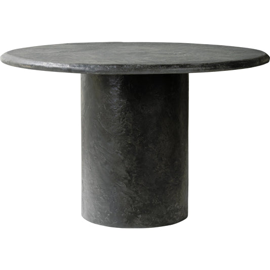 Bonnie Dining Table by Four Hands in textured black concrete. Made from concrete in a modern style.