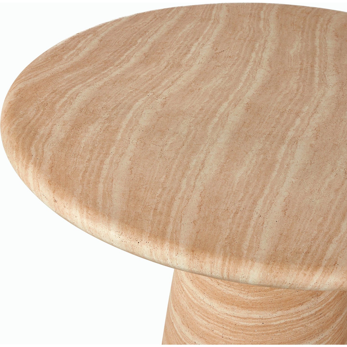 004 SI-2158228 | Closeup | Janice Dining Table by Four Hands in sand striae. Made from concrete in a modern style.