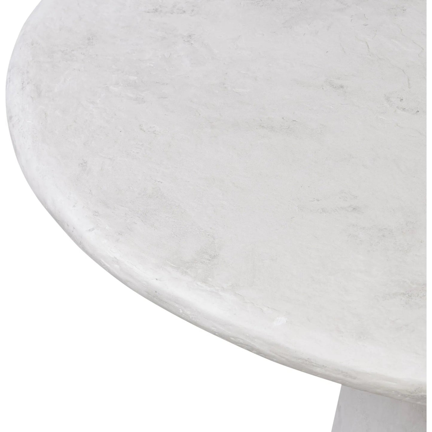 005 SI-2519204 | Closeup | Janice Dining Table by Four Hands in textured lunar concrete. Made from solid concrete in a transitional style.