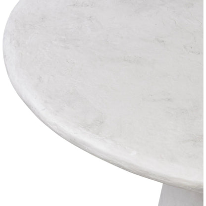 Janice Dining Table by Four Hands in textured lunar concrete. Made from solid concrete in a transitional style.