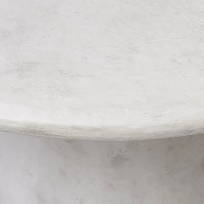 Janice Dining Table by Four Hands in textured lunar concrete. Made from solid concrete in a transitional style.