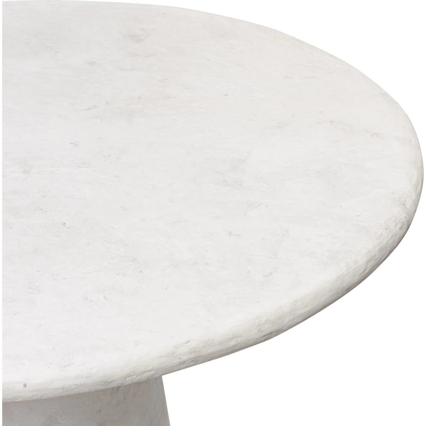 007 SI-2519204 | Closeup | Janice Dining Table by Four Hands in textured lunar concrete. Made from solid concrete in a transitional style.