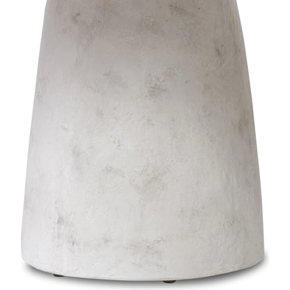 Janice Dining Table by Four Hands in textured lunar concrete. Made from solid concrete in a transitional style.