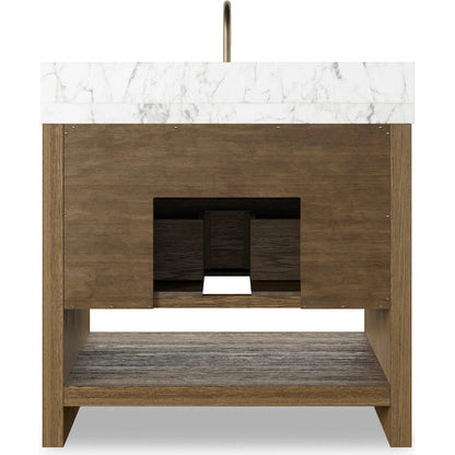 Anthem Single Vanity by Four Hands. Made from thick oak veneer, solid marble in a unique style.