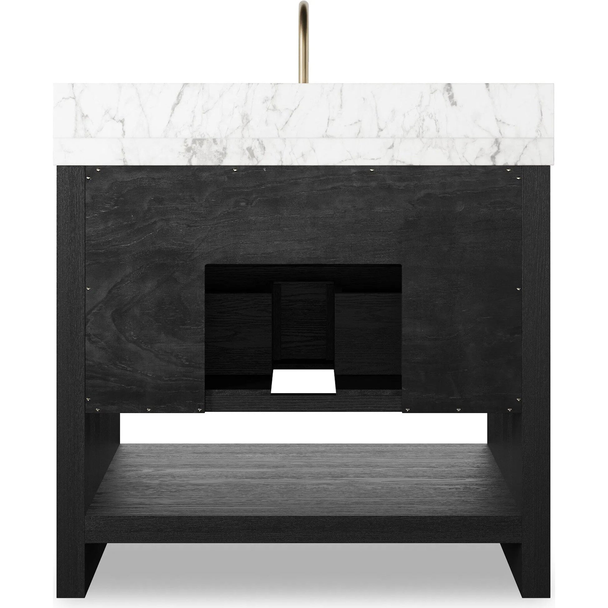 Anthem Single Vanity by Four Hands. Made from thick oak veneer, solid marble in a unique style.