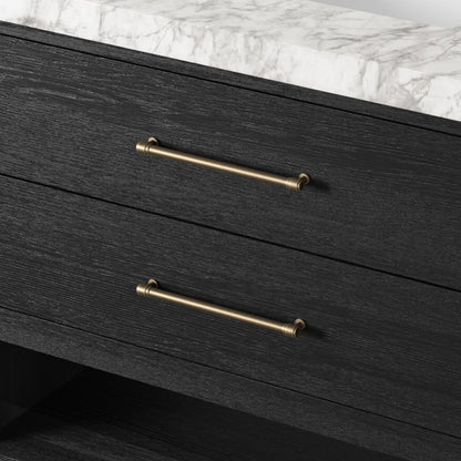 Anthem Single Vanity by Four Hands. Made from thick oak veneer, solid marble in a unique style.
