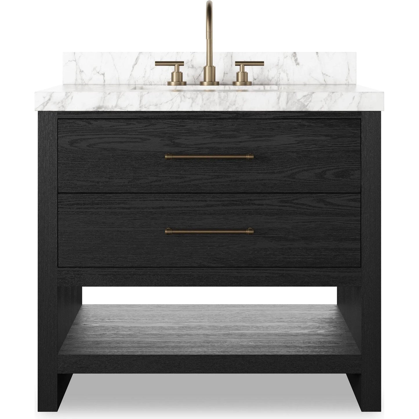 007 SI-2377098 | Additional Silo | Anthem Single Vanity by Four Hands. Made from thick oak veneer, solid marble in a unique style.