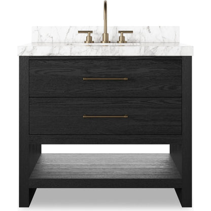 Anthem Single Vanity by Four Hands. Made from thick oak veneer, solid marble in a unique style.