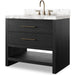 Anthem Single Vanity by Four Hands. Made from thick oak veneer, solid marble in a unique style.
