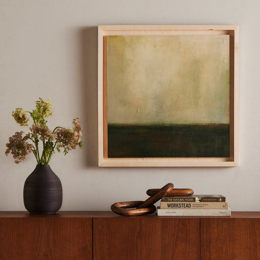 Allow by Melanie Biehle by Four Hands. Made from american maple, maple panel, gallery bracer in a modern style.