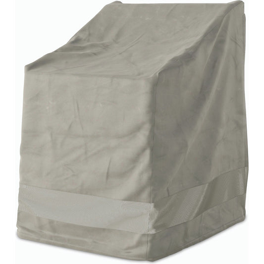 Weatherproof Outdoor Dining Chair Cover by Four Hands in baron grey, baron mesh and baron grey. Made from 100% polyester, 70% polyvinyl chloride (pvc), 30% polyester in a modern style.