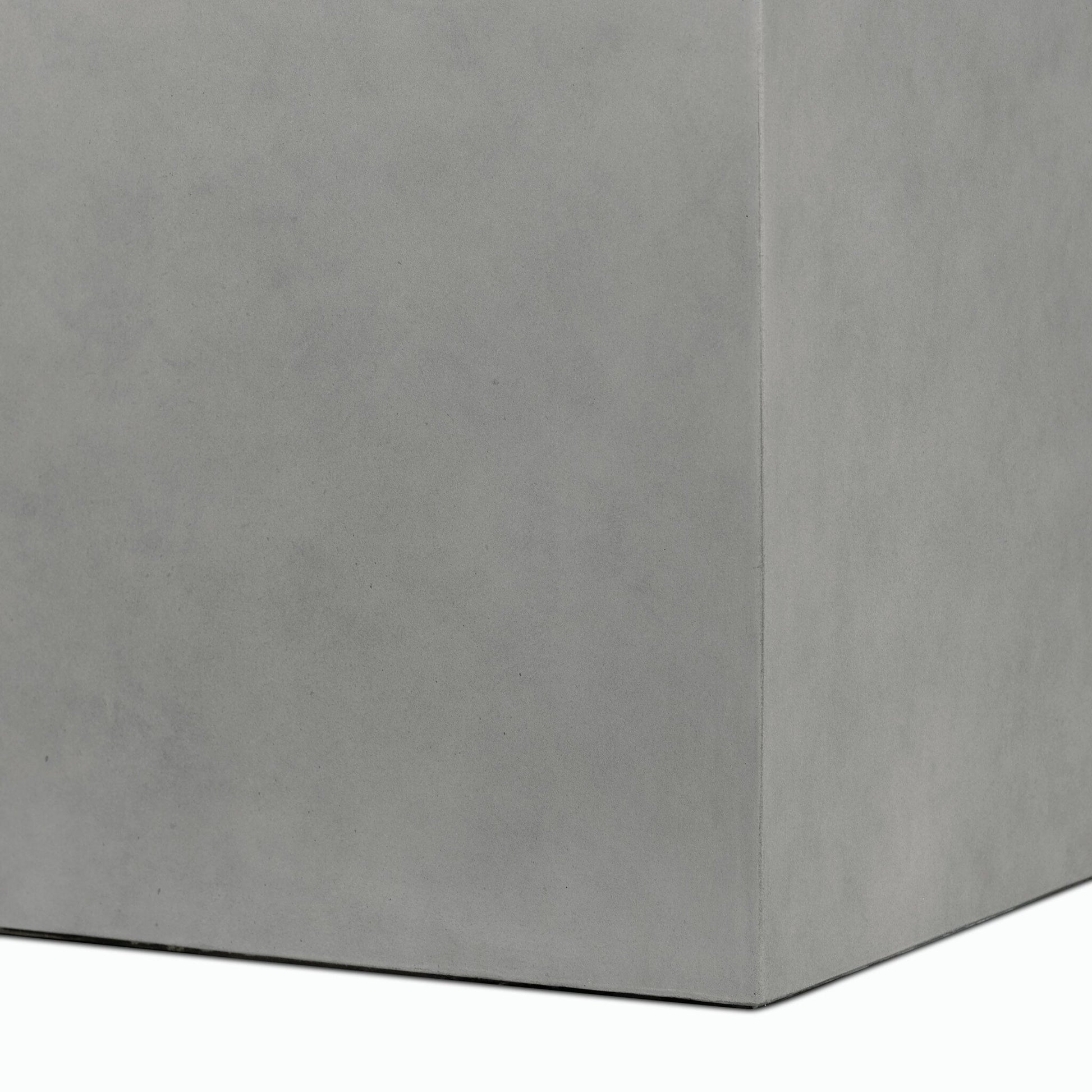 Kiro Planter by Four Hands in natural grey concrete. Made from concrete in a modern style.