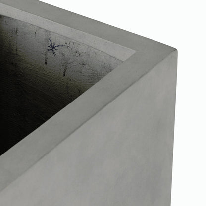 Kiro Planter by Four Hands in natural grey concrete. Made from concrete in a modern style.