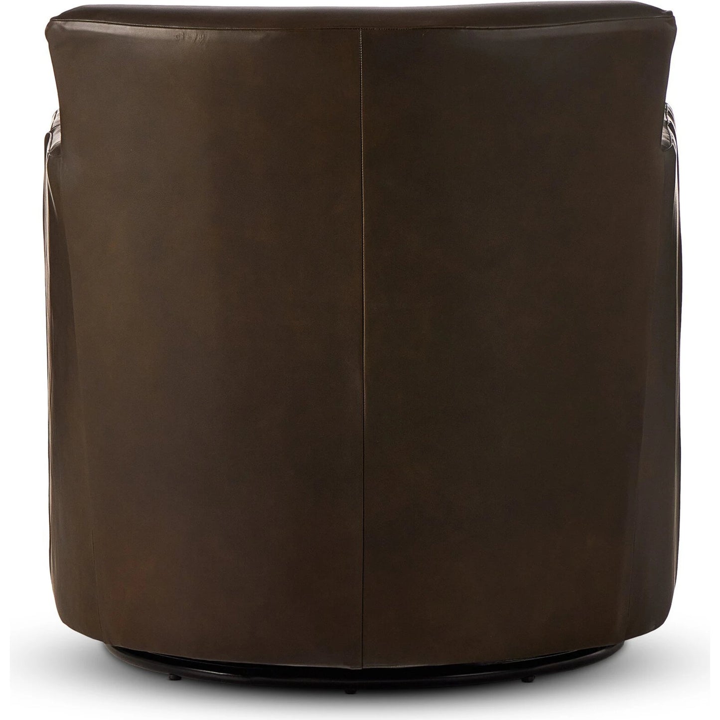 004 SI-2137517 | Additional Silo | Miriam Swivel Chair by Four Hands in heirloom cigar. Made from top grain leather, pine plywood, solid pine in a modern style.